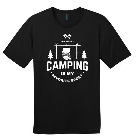 Camping is my favorite sport.. Black Tee