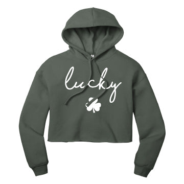 Lucky Cropped Hoodie