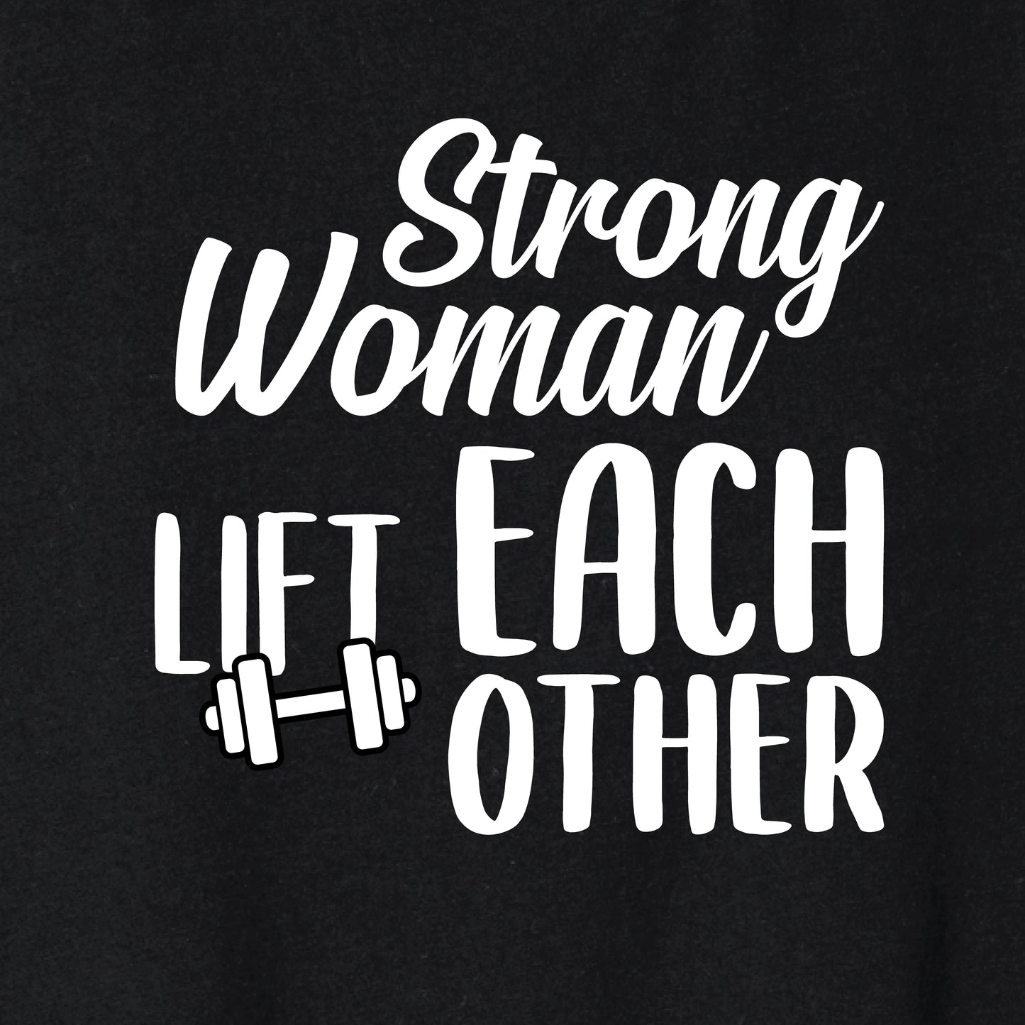 Strong woman lift each other