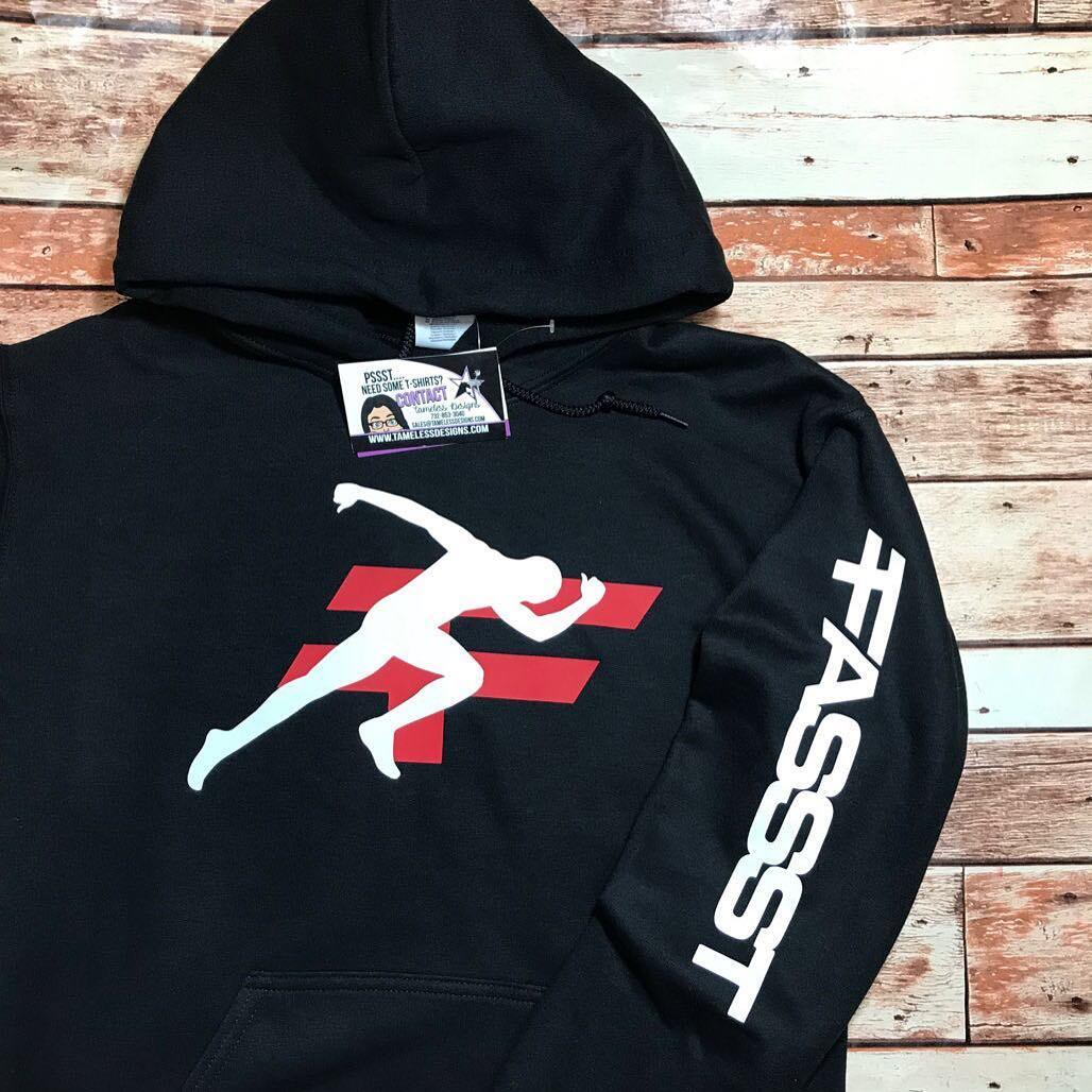 NJ FASSST NJ FASSST Black hoodie for a personal trainer