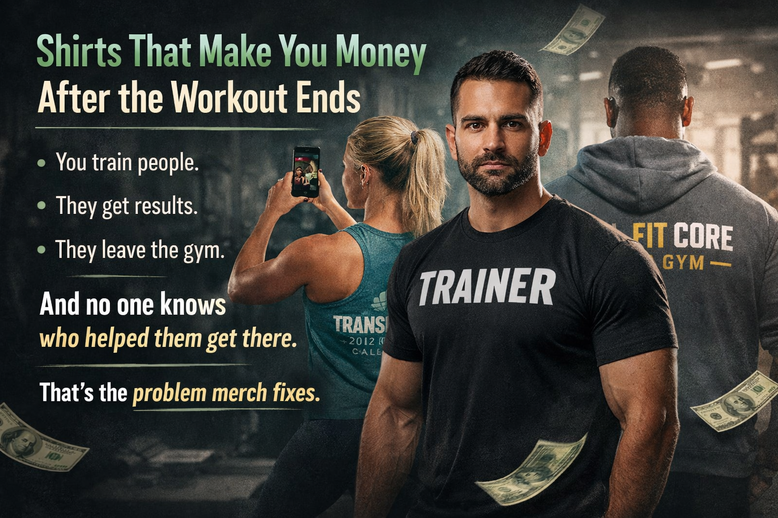 Extra cash flow for gyms and personal trainers make extra money as a gym or personal trainer
